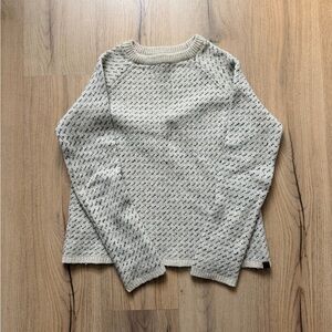 Roots Cream and Black Patterned Sweater